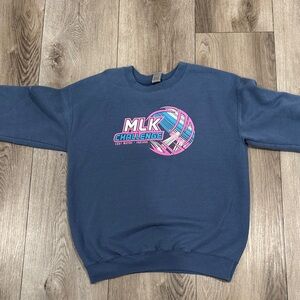 Gildan Blue Sweatshirt with MLK Challenge Graphic